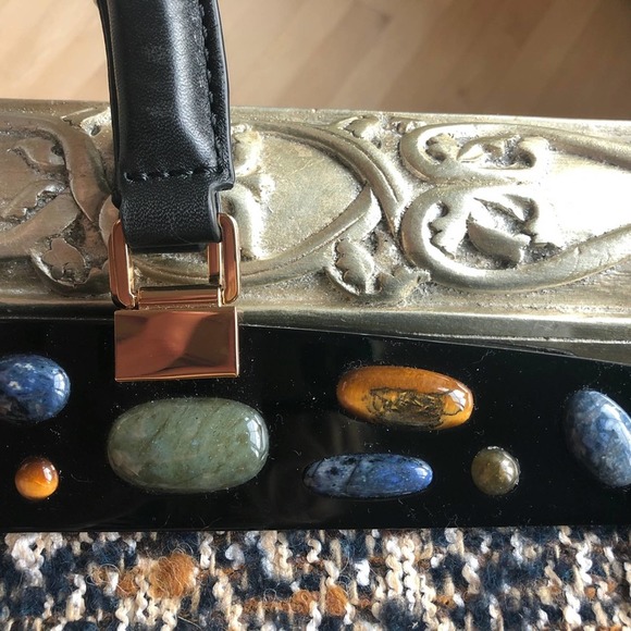 NWT Tory Burch Attersee Chevron Satchel - Picture 6 of 13